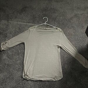 Pink Rose Beige Long Sleeve Tee